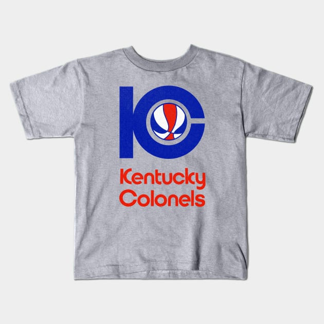 Defunct Kentucky Colonels ABA Basketball Kids T-Shirt by LocalZonly